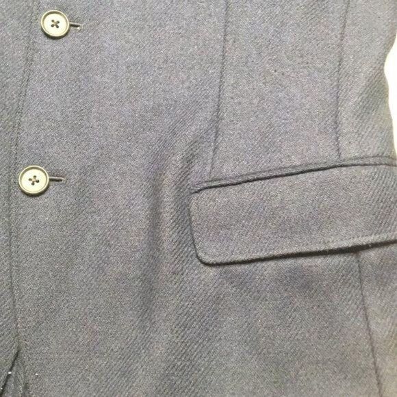 Eden Park Mens Navy Wool Blazer With Suede Elbow Patches Three-Button Front Mult - Picture 10 of 16